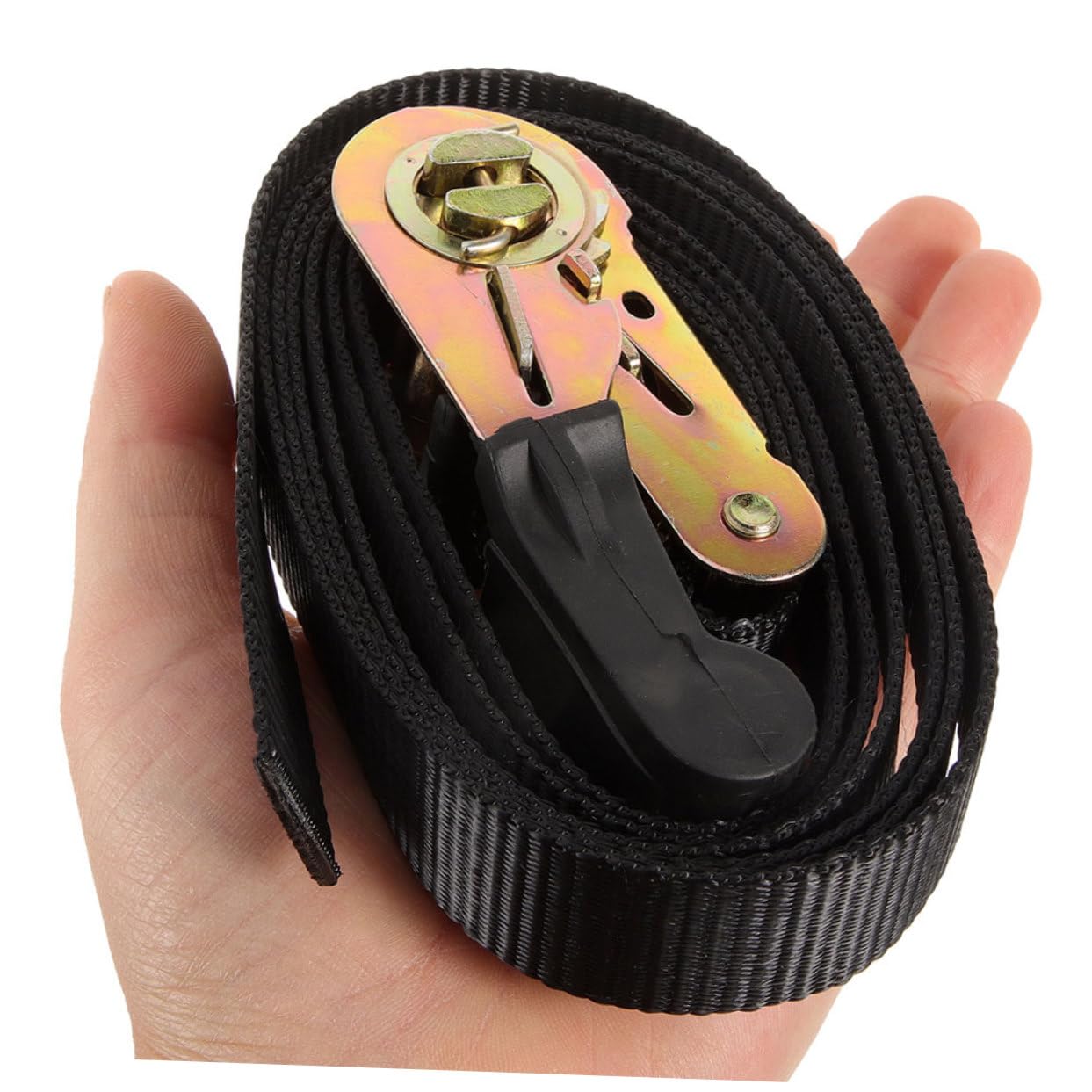 3pièces Sangle Arrimage à Cliquet Épaisse pour Véhicule Et Usage Domestique Sangle à Cliquet Réglable pour Chargement Sécurisé