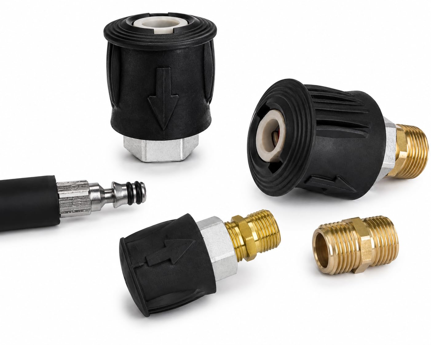 M&M Smartek Adaptateur pour nettoyeur haute pression Parkside - Connexion rapide sur filetage extérieur M22 - compatible avec Parkside - reproduction robuste