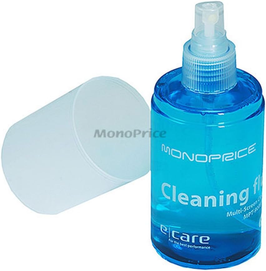 Monoprice 105176 Universal Screen Cleaner (Large Bottle, Blister Pack) for LCD and Plasma TV, all iPad, iPhone, Galaxy Tab, and Smartphones,200ml (Blister Pack), Blue