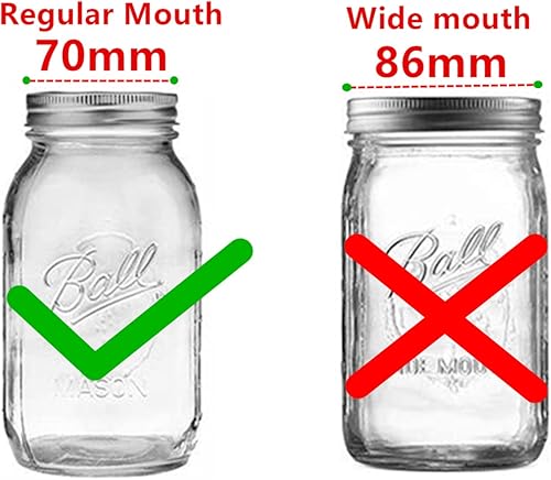 Miniatura 4 de Paquete de 4 tapas de acero inoxidable con sellos de silicona para dragar harina, mezcla de especias, azúcar, sal, pimientos y cualquier tarro de