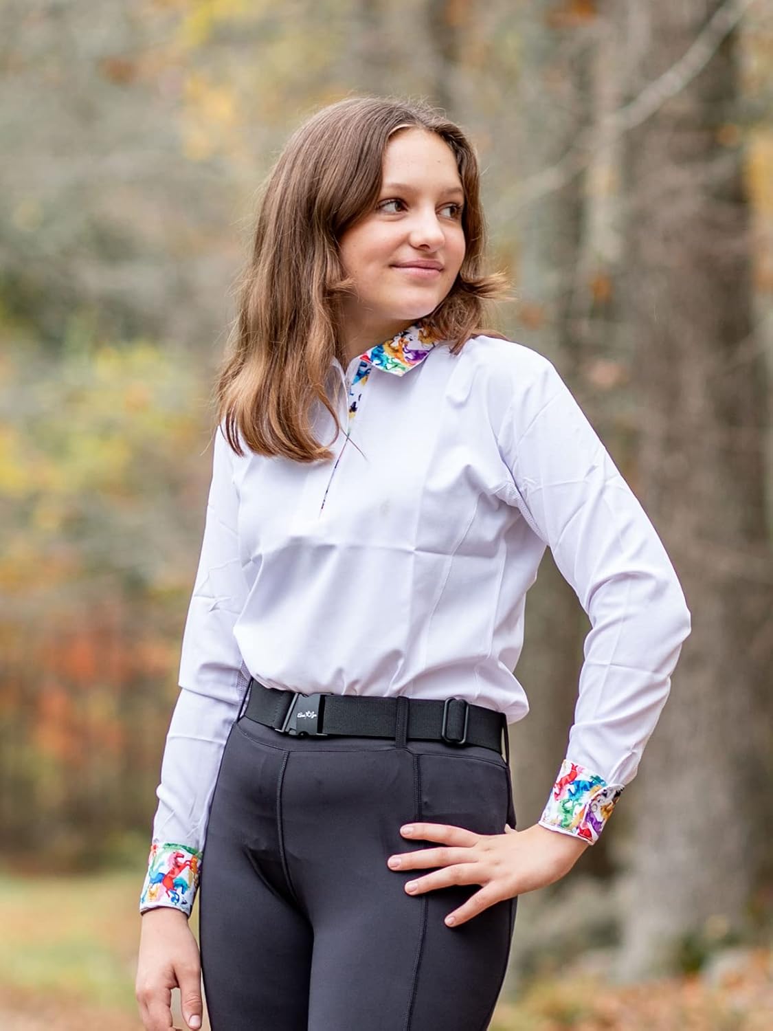 Anni Lyn Sportswear Women's Long Sleeve Ventilated Show Shirt