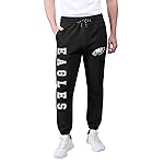 Ultra Game NFL Official Adults Super Soft Game Day Jogger Sweatpants - Unisex, Philadelphia Eagles, Team Color, Small