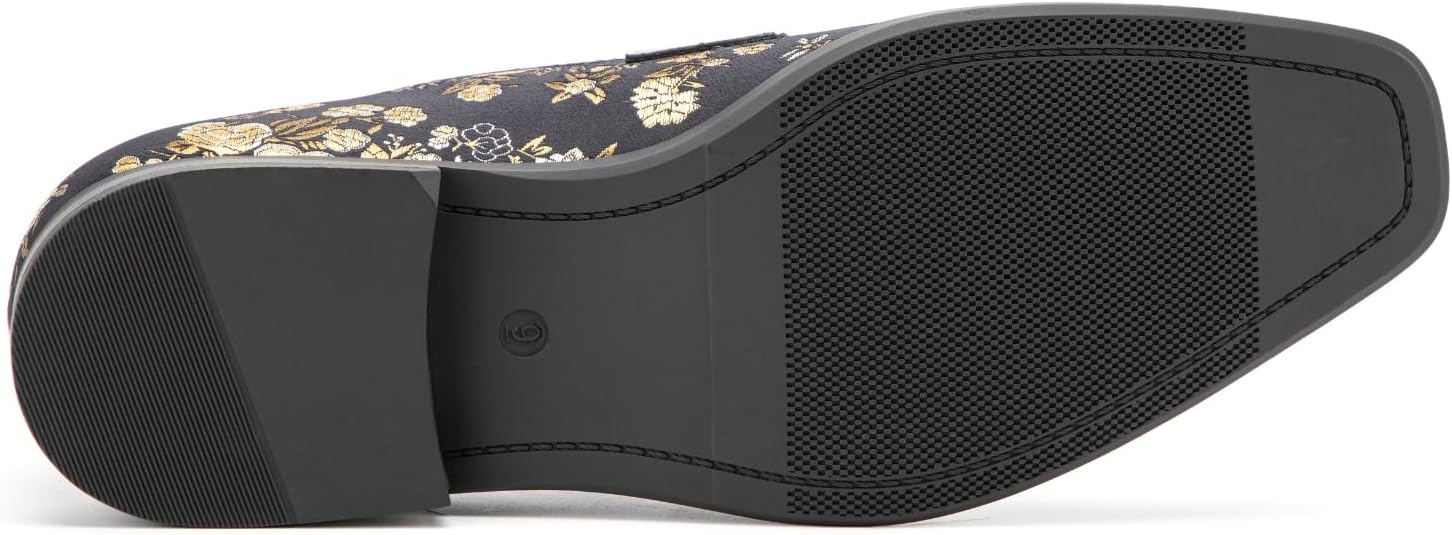 JITAI Mens Velvet Loafers Dress Shoes Loafers for Men Tuxedo Suit Shoes - Image 5