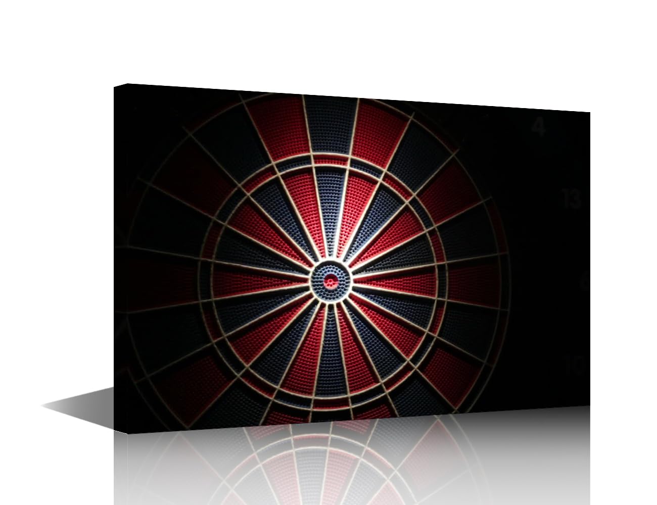 Canvas Wall Art Wall Decor Sports Theme 1 Piece Dart Board Wall Art Dart Plate in the Dark Contemporary Home Decor for Office Canvas Art Circuit Board Poster Printings Framed Ready to Hang 18x12 in