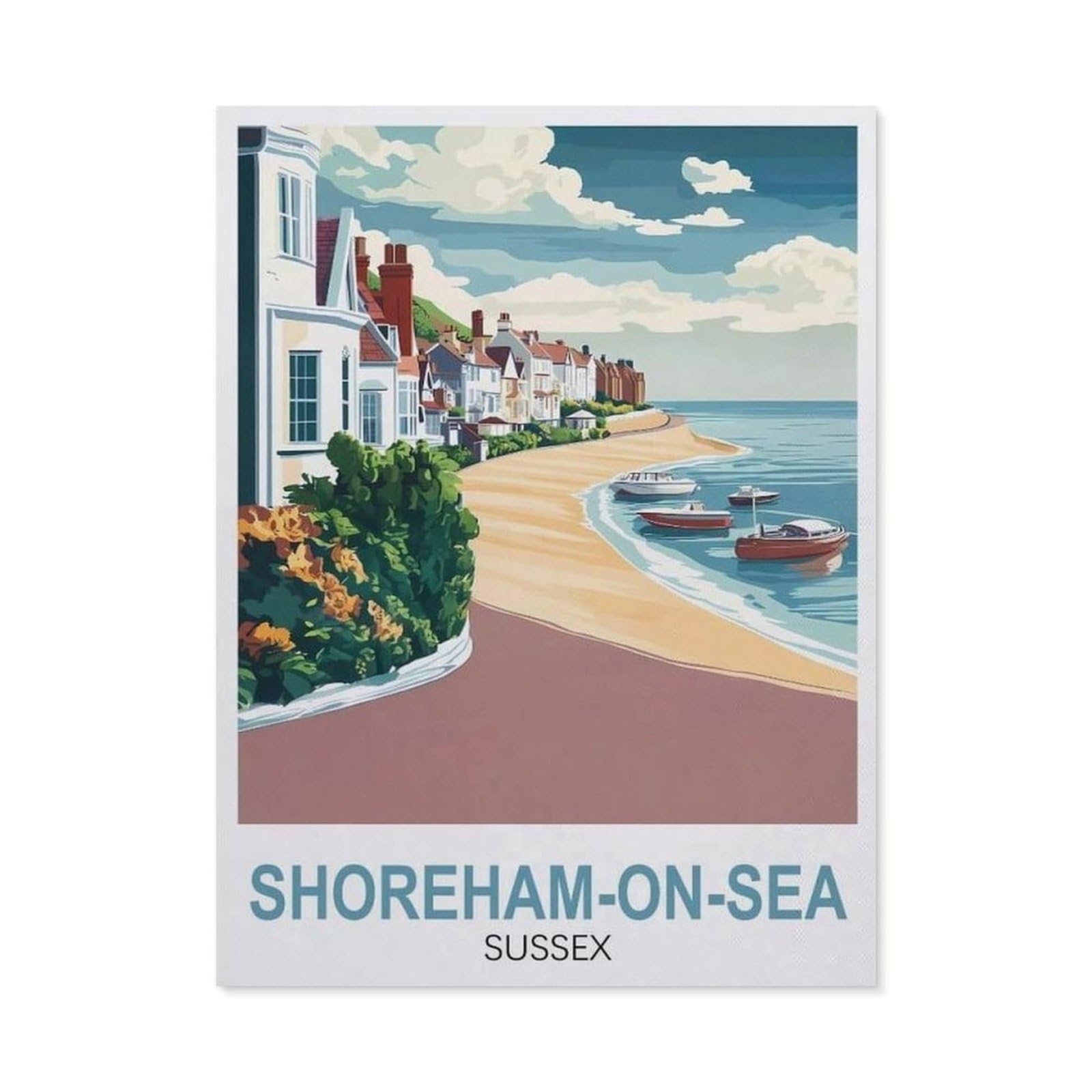 Shoreham on Sea Sussex，Jigsaws Puzzles 1000 Pieces Teens Kids Jigsaw Entertainment Toys Brain Challenge Puzzle（38x26cm）-FA70