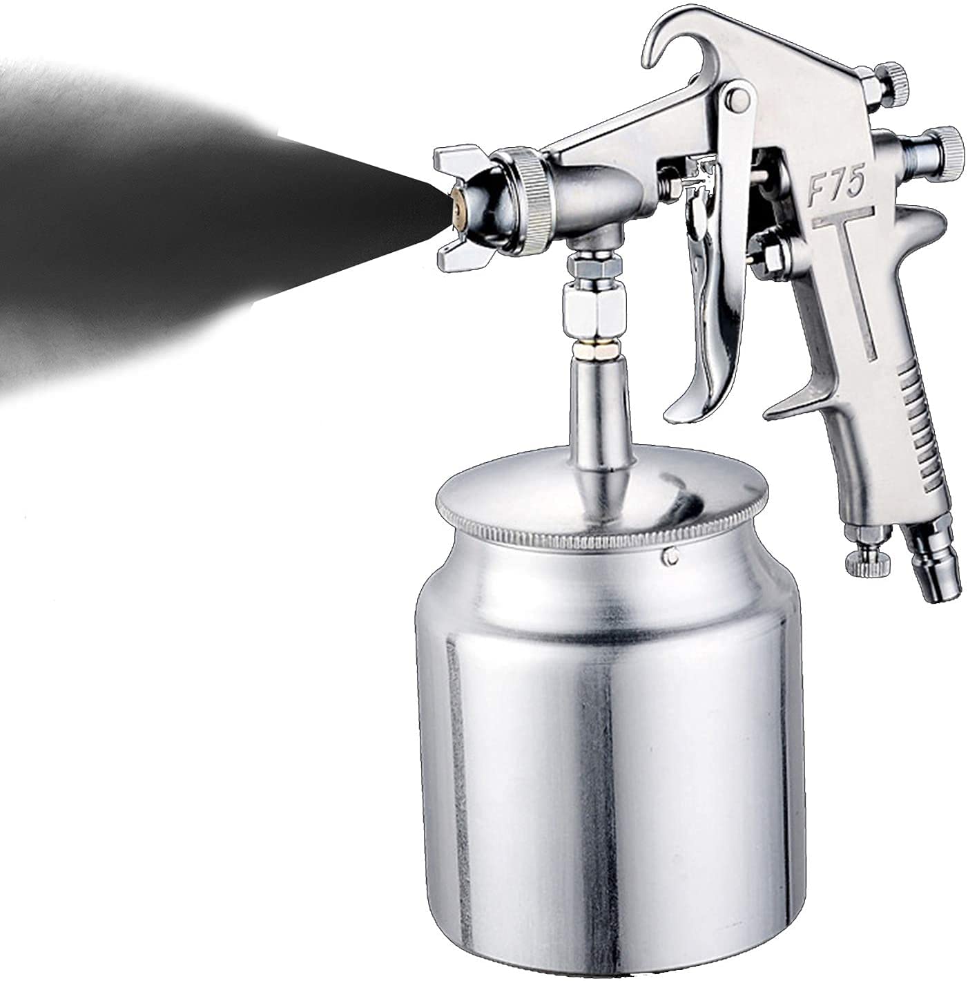 GNEY F75 Air Spray Gun 750 ml Aluminum Cup - Image 1