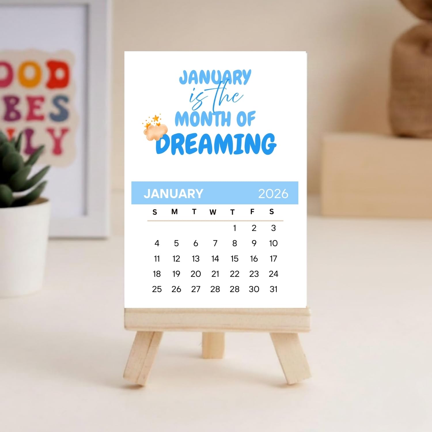 Half Engineer Gifts - HE Monthly Quotes Printed Desk Calendar | Table Top Calendar with Stand for 2026 | Quote Calendar for Home Office Study Desk | Gift for Friends, Brother, Sister, Colleagues, Family | Stylish Table Decor-image-26