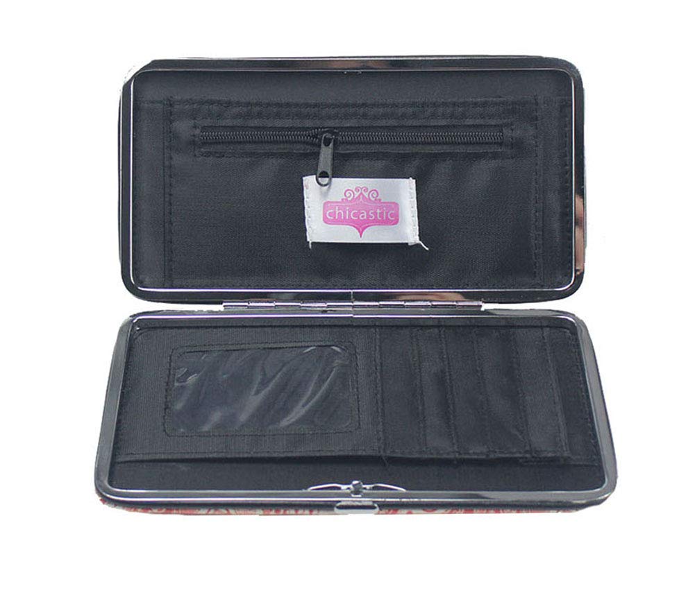 Black Paisley Print Flat Hard Clutch Wallet Desertcart INDIA