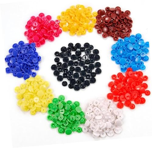 EXCEART 150pcs Plástico Snaps T5 botones a presión KAM T5 Snaps de plástico botones a presión Tamaño 20 Snaps Set