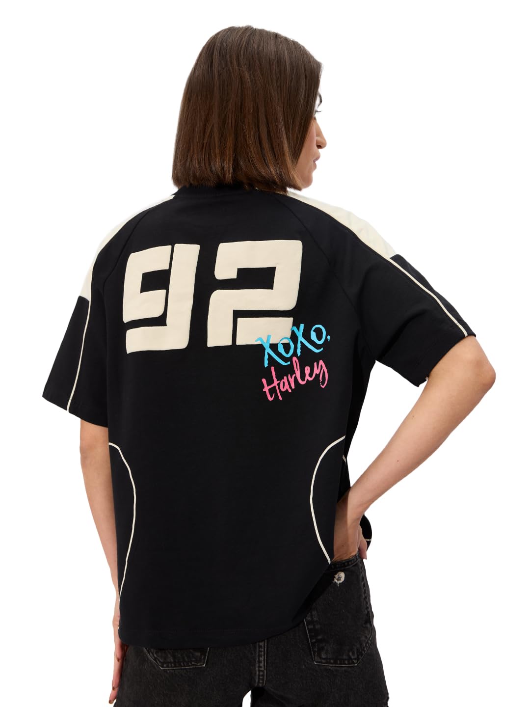 The Souled Store DC: Puddin' Quinn Women and Girls Short Sleeves Round Neck Black Puff Printed Cotton Oversized T-Shirts - Review, Price and Buying Guide