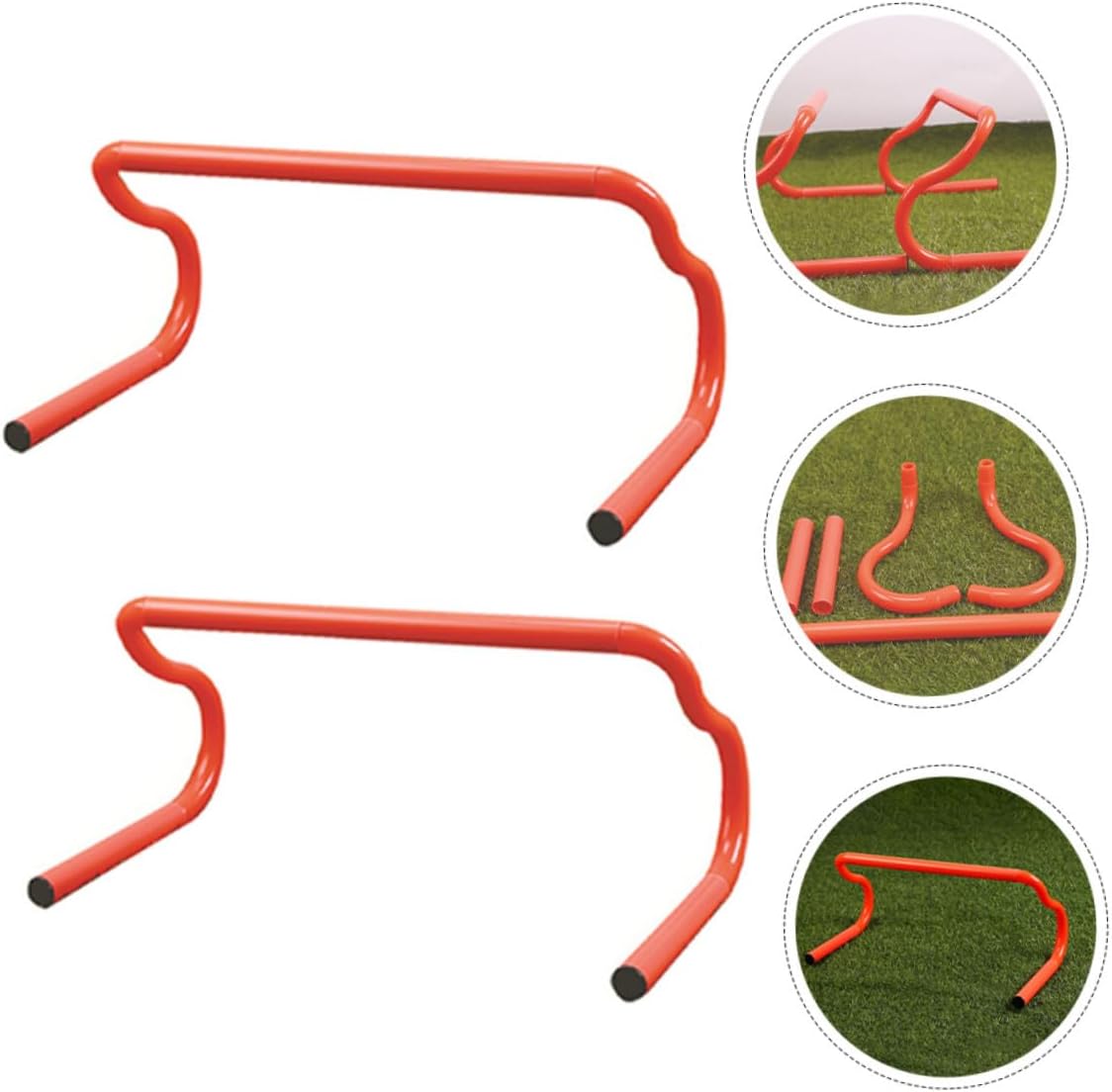 3pcs Adjustable Agility Speed Training Hurdles Portable Detachable Hurdles for Soccer Basketball Football Workout Ladder Drills Outdoor Training Equipment Set