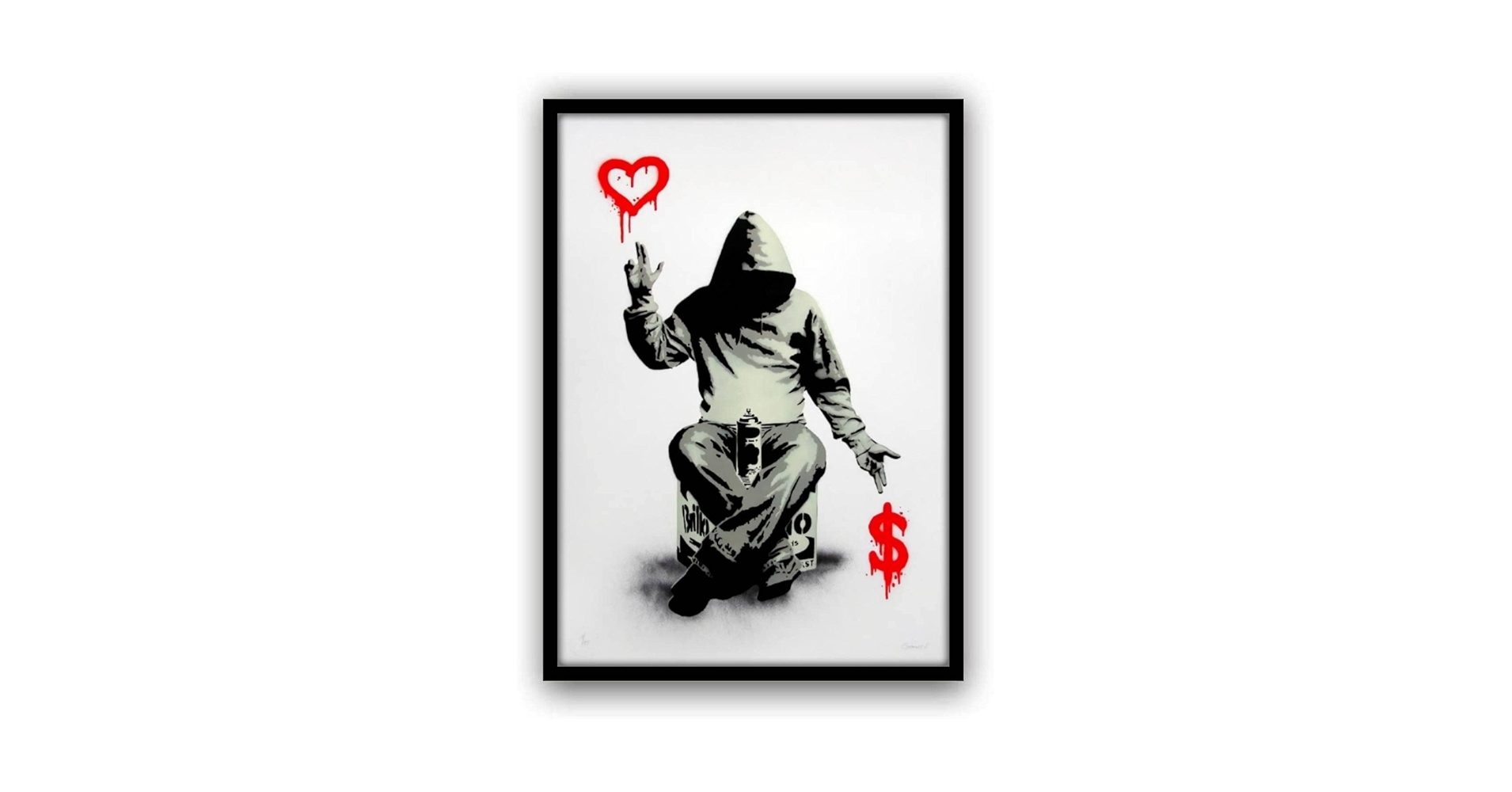 Amazon.co.jp: バンクシー 愛とお金 Love and money 各種サイズ