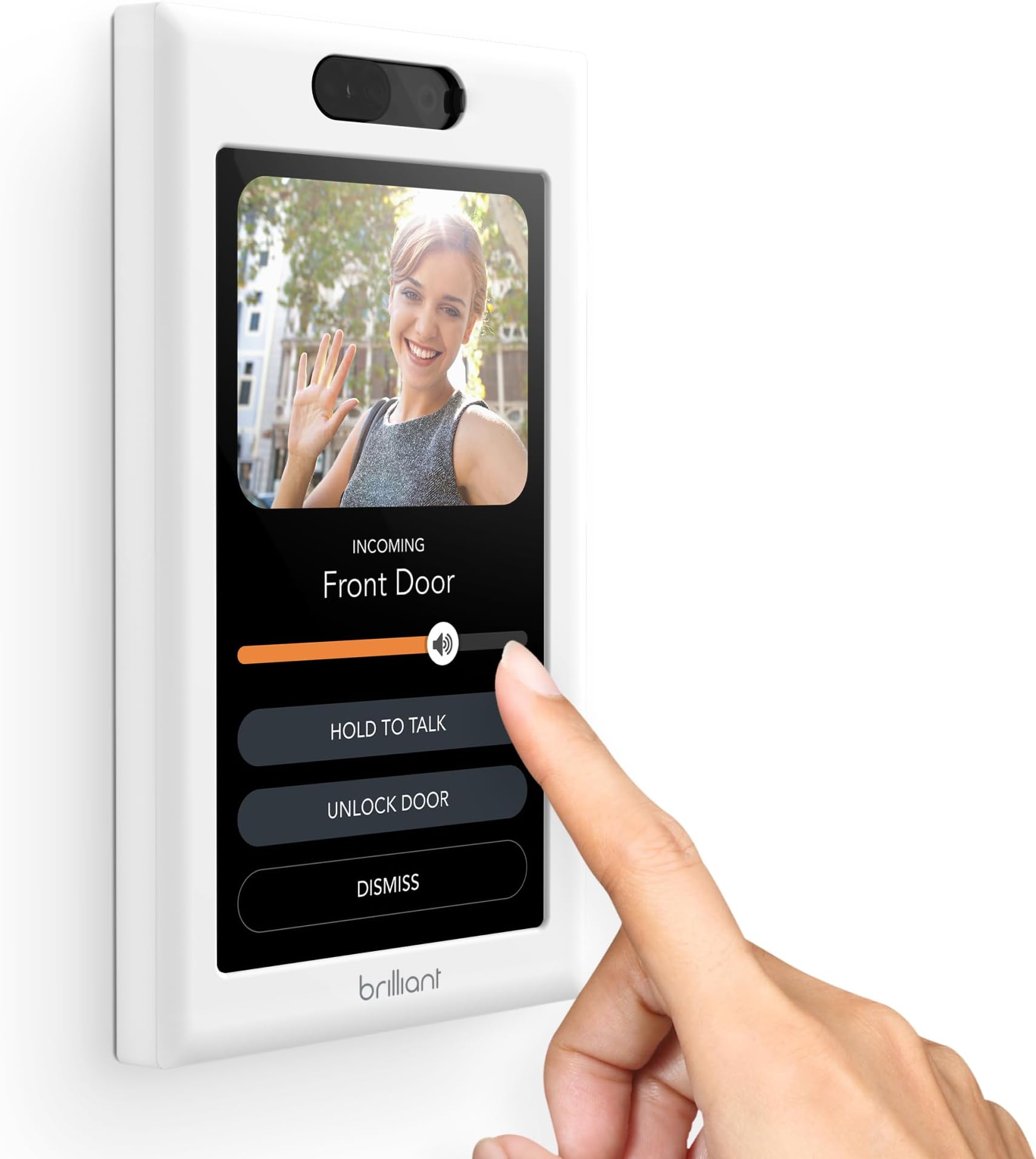 Brilliant Smart Home Control (1-Switch Panel) — Alexa Built-In & Compatible with Ring, Sonos, Hue, Google Nest, Wemo, SmartThings, Apple HomeKit — In-Wall Touchscreen Control for Lights, Music, & More