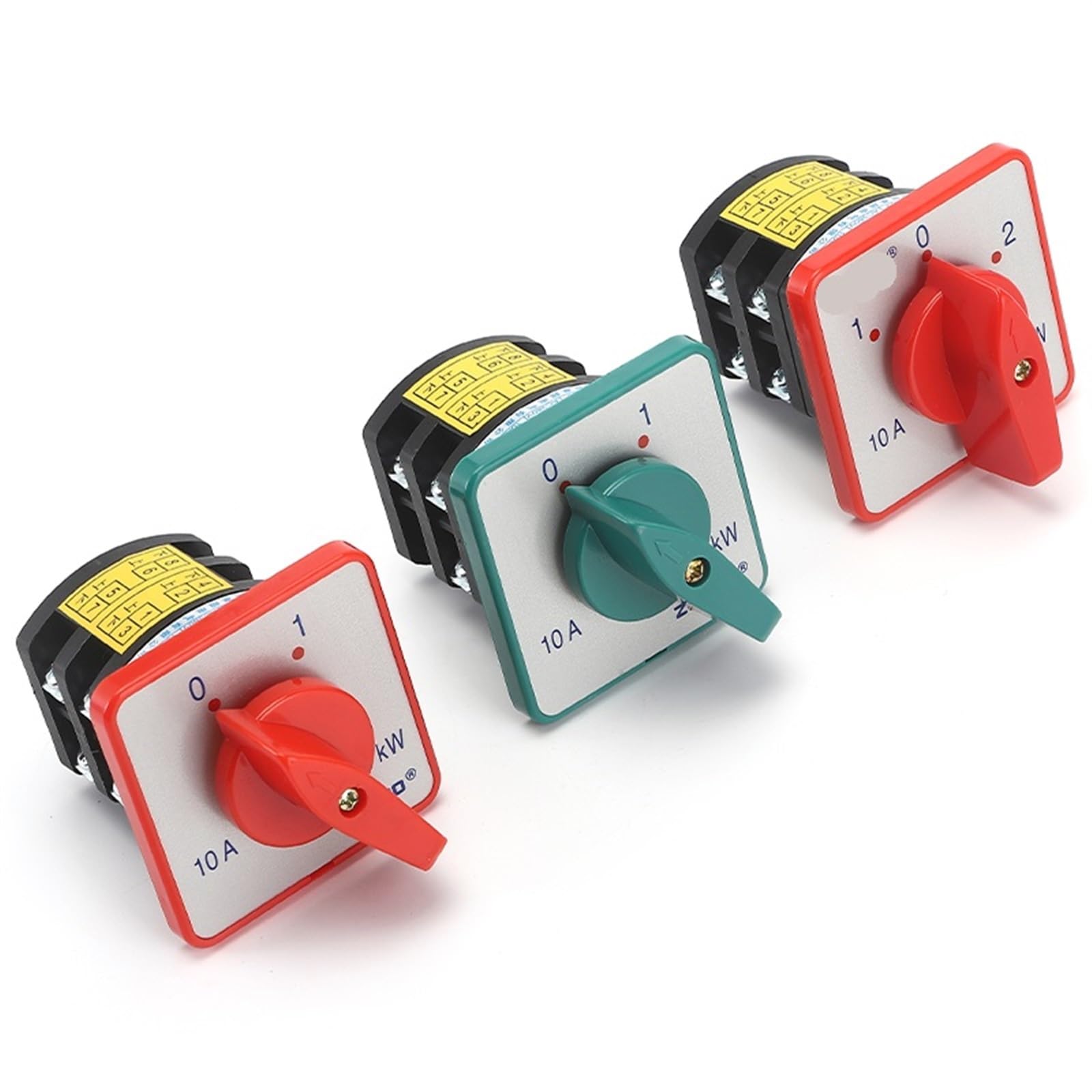Bouton de sélection commutateur de came rotatif multipolaire HZ5D-10/1.7 L03 10A 2 pôles