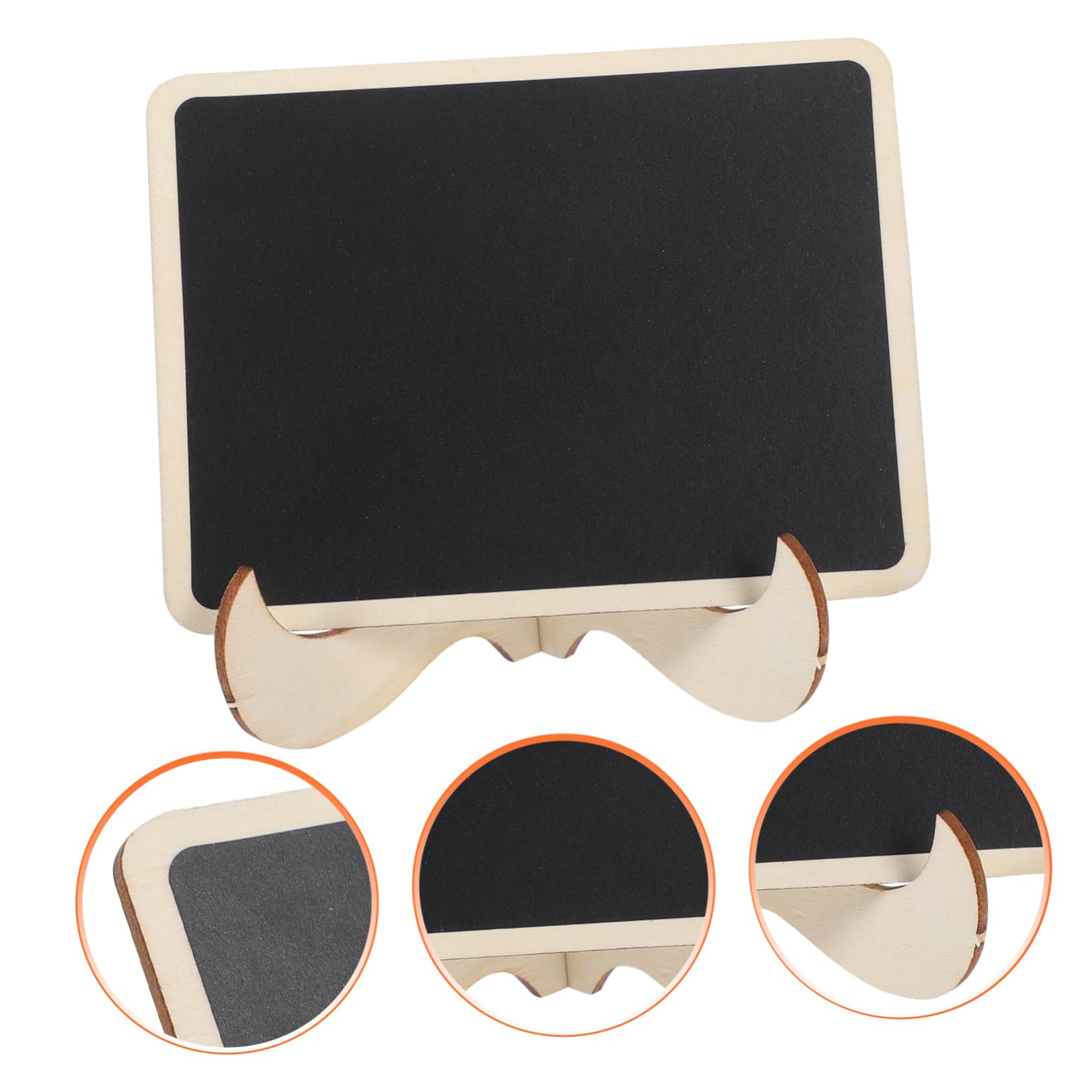 ARTIBETTER 5 Sätze kleine Tafelornamente Wohnkultur Mini -Tafel Kreidetafel-Schild Planke Trockener Löschbrett Tafelschilder Tischplatte Mini -Kreidebretter Blackboard Holz Schwarz
