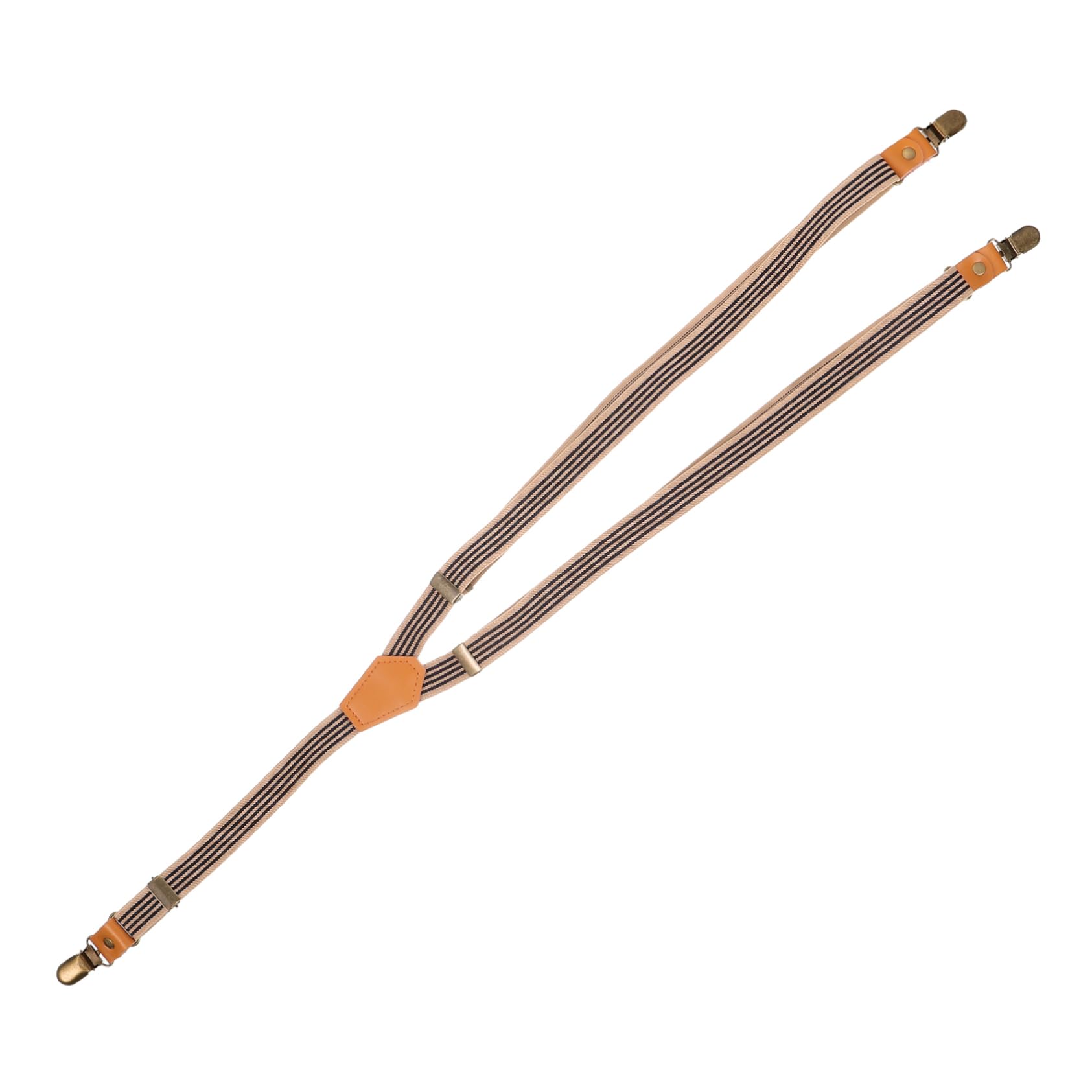 4pièces Bretelles Élastiques Ajustables Pour Hommes Accessoire Pratique Et Confortable Pour Costumes Et Jeans Design y Avec Rayures