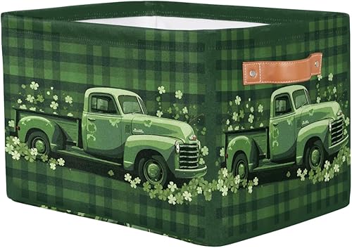 Vista 206 de Cestas de almacenamiento con asas, cubo de almacenamiento rectangular de tela rectangular plegable de juguetes para armario, estantes, lavandería, C