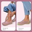 FAUSTO FST FJDWC-7050 PEACH-37 Women Peach Back Open Side Stitched Slip On Shoe | Half Cut Round Toe Shoes with Memory Cushioned Footbed | Outing Comfort, Evening, Casual Office Wear (4 UK) gallery image