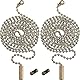 Shappy 2 Packung Bronze Perlen Pull Chain Erweiterung mit Stecker für Deckenleuchte Fan Kette, 1 Meter Länge