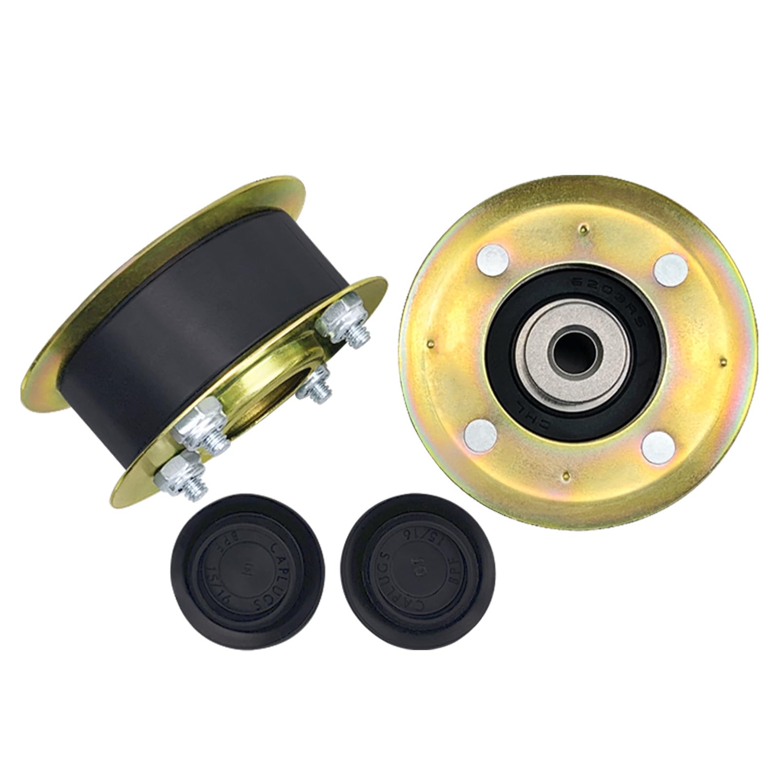 131-4529 Paquete de 2 poleas de repuesto 120-3335 121-5763 125-2532 131-4506 131-4509 compatible con cortacésped Toro de 30 pulgadas 20199 20200 21199 2199 21199 2199 200 200 Cortacésped 0975 20976
