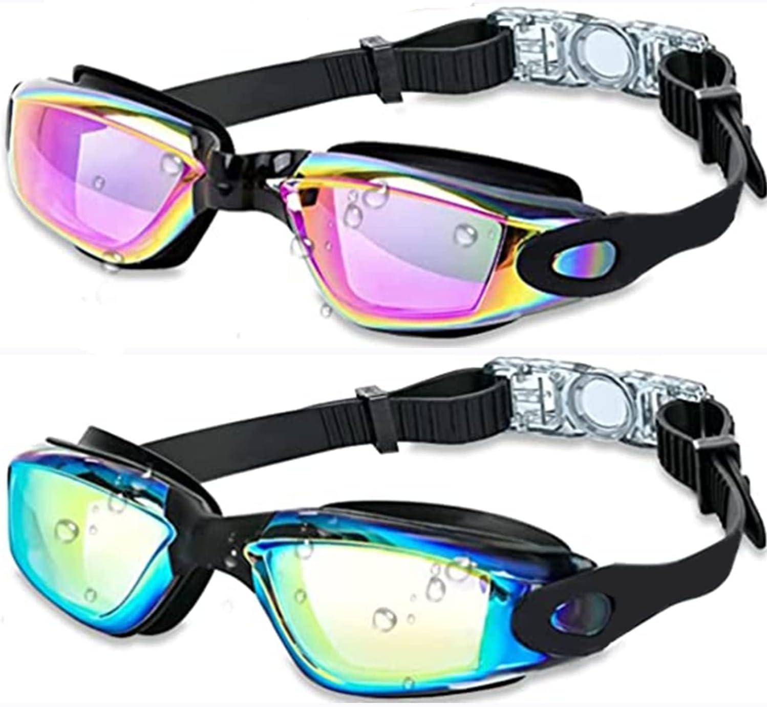 ALLPAIPAI Kids Swim Goggles, Pack of 2 Swimming Goggles for Kids