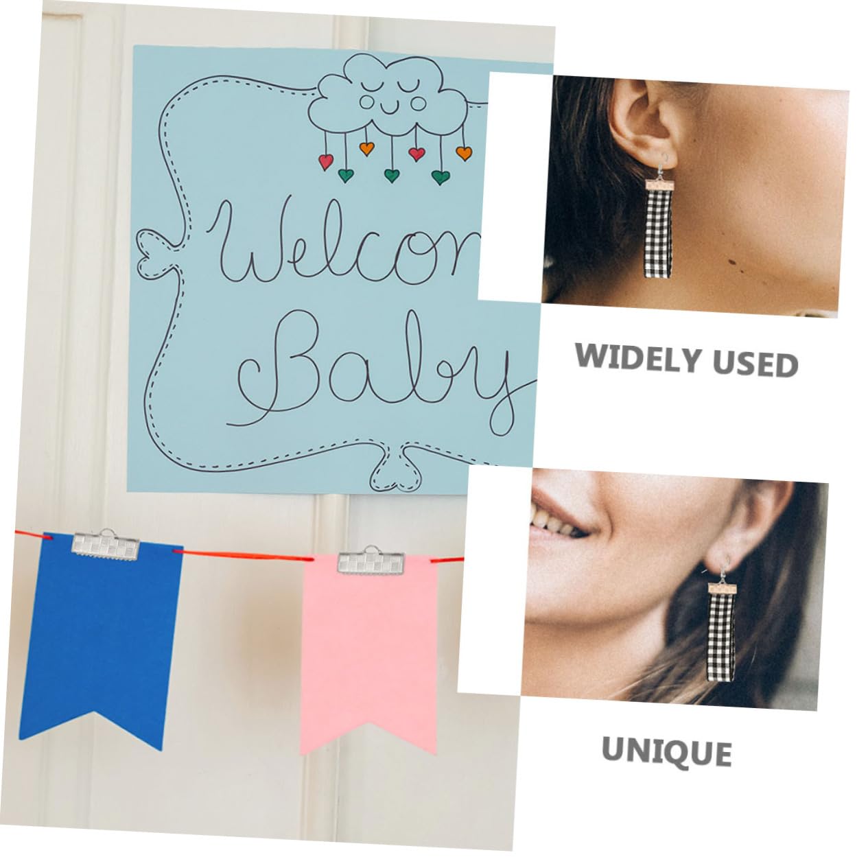 JEWEDECO 10mm Flat Wire Buckles Ribbon Ends Clips for DIY Jewelry Making Practical Jewelry Cord Ends Clip