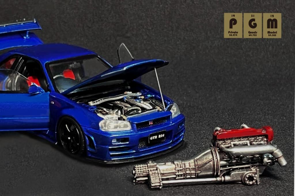 Amazon.co.jp: 1/43 Nismo R34 Z-Tune Metallic Blue Luxury package
