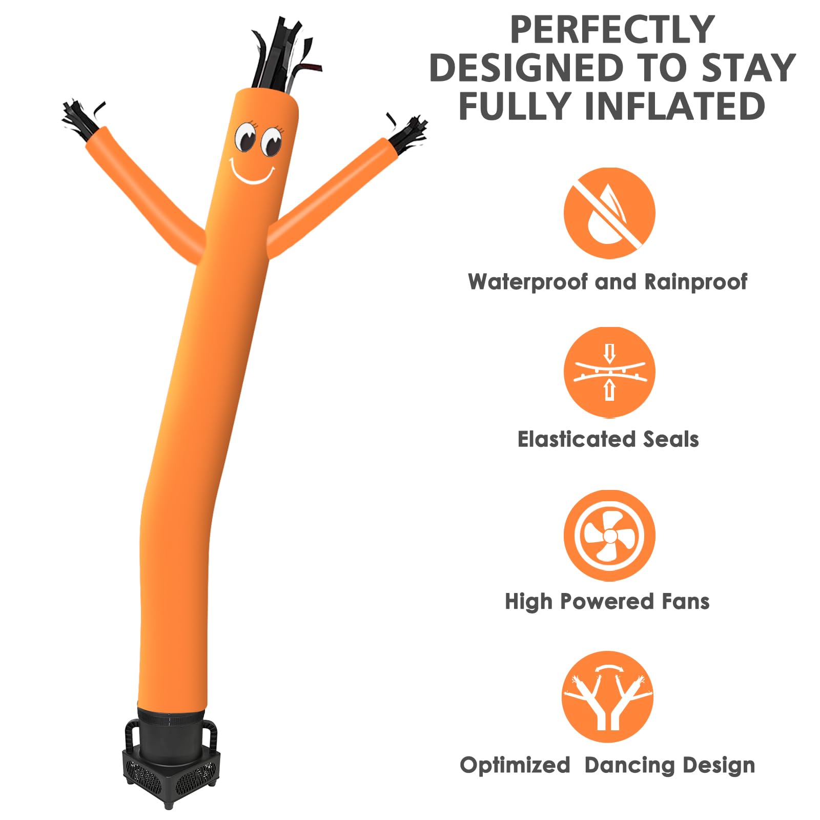 MOUNTO 6FT Fly Puppet Dancer with 1/3hp Blower Complete Set (Orange)