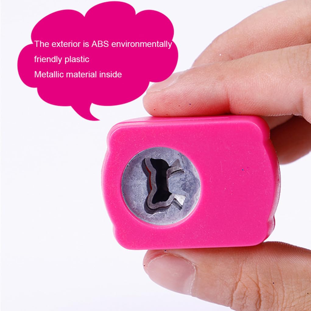 Mini perforadora de papel para álbumes de recortes, perforadora con forma de agujero, herramienta de estampado para manualidades DIY para niños, 40 Uds.