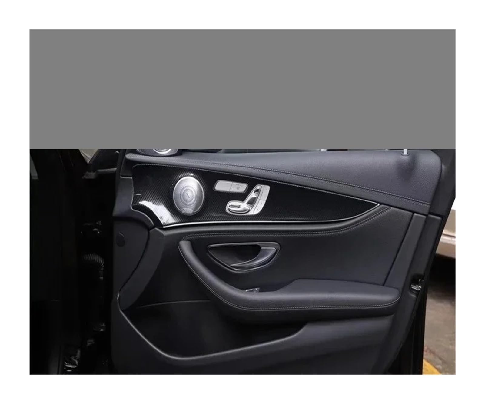 Kompatibel mit Mercedes E-Klasse W213 2016-2021 Zubehör, Aufkleber for Innentürverkleidung, Innenverkleidung aus Kohlefaser, Kratzfeste Dekoration(Carbon patter3)