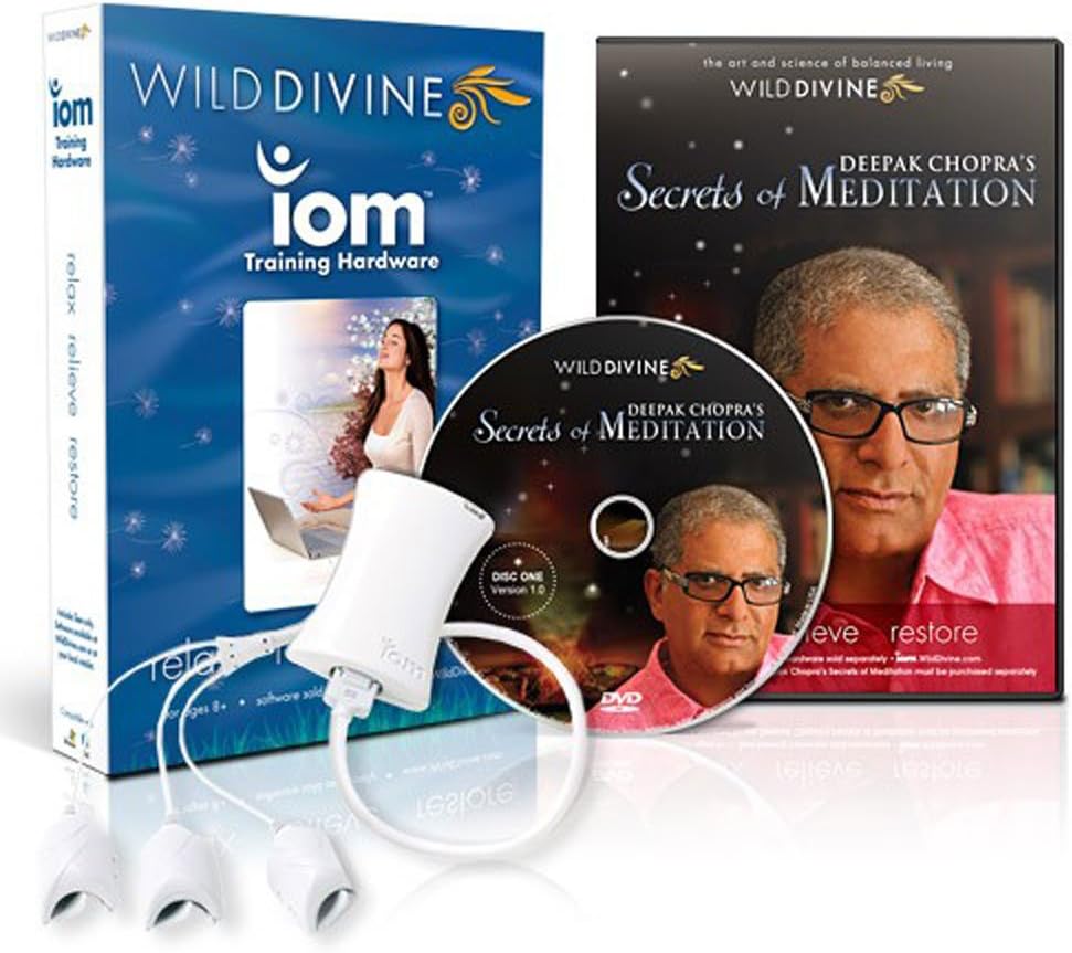 Wild Divine & Deepak Chopra's Secrets of Meditation Active Feedback Software & Hardware for PC & Mac