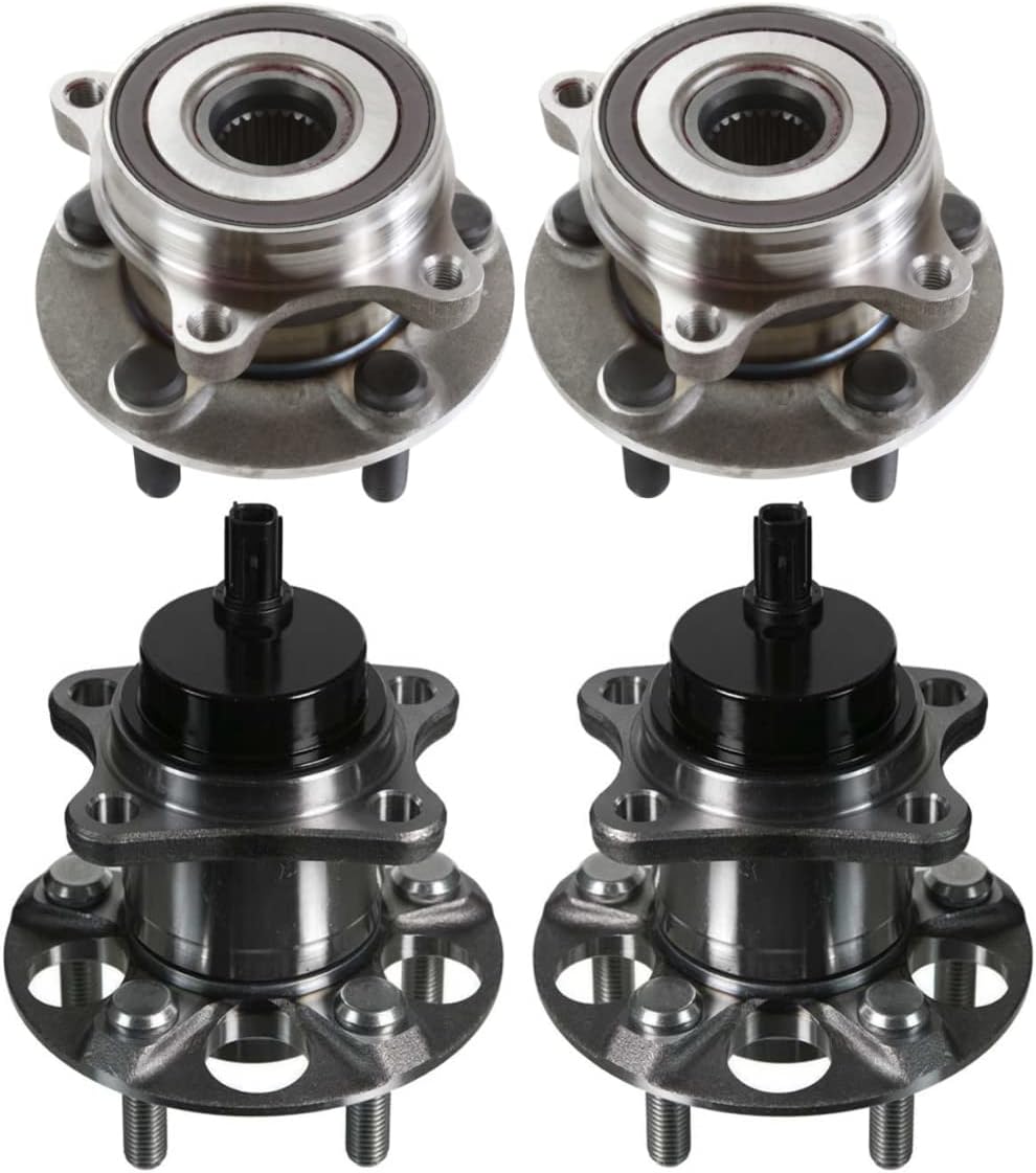 AutoShack Set of 4 Front and Rear Wheel Hub and Bearing