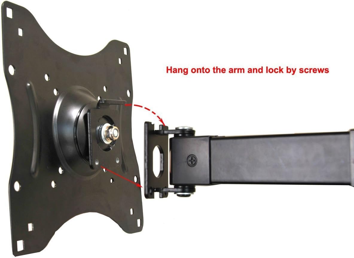VideoSecu Articulating Arm Tilt Swivel Rotation Full Motion TV Wall Mount Bracket for Most 23" 24" 26" 27" 29" 32" 37" 39", Some LED up to 42" LCD LED TV or Monitor 1GA