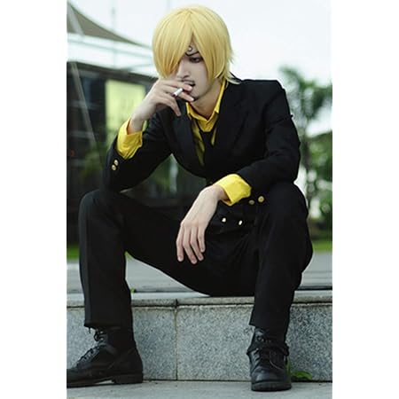 Amazon 高品質コスプレ衣装 Onepiece ワンピース サンジ コスチューム コスプレ コスプレ 仮装 通販
