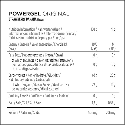 Miniatura 5 de Powerbar Powergel Original 1.45 oz X 24 Geles FresaPlátano