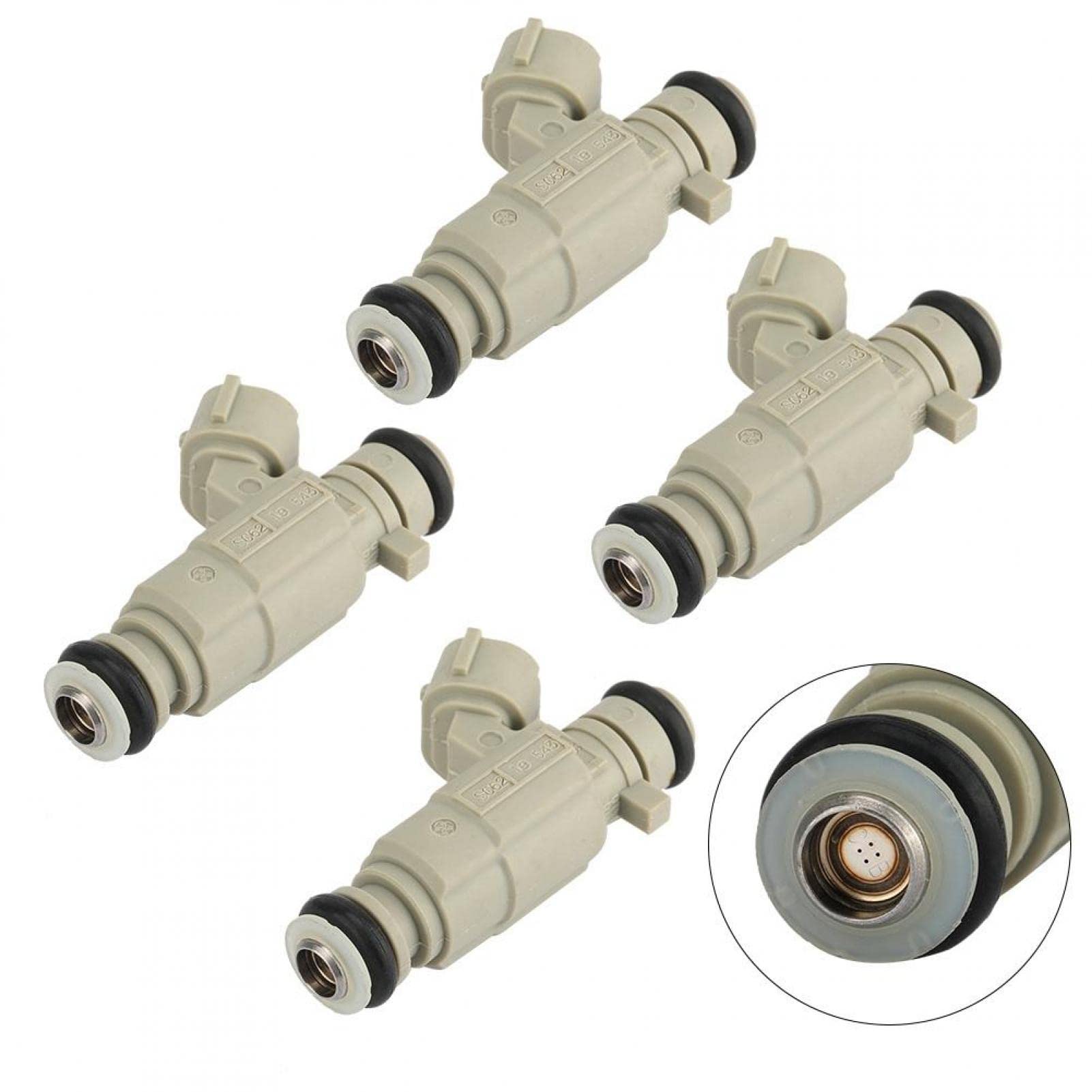 Iniettore carburante, 35310-04000 4 ugelli iniettore carburante per Hyundai I10 2016 Kia Picanto Mk2 1.0l Promuove il funzionamento regolare del motore e bilancia l'erogazione del carburante Abs in al