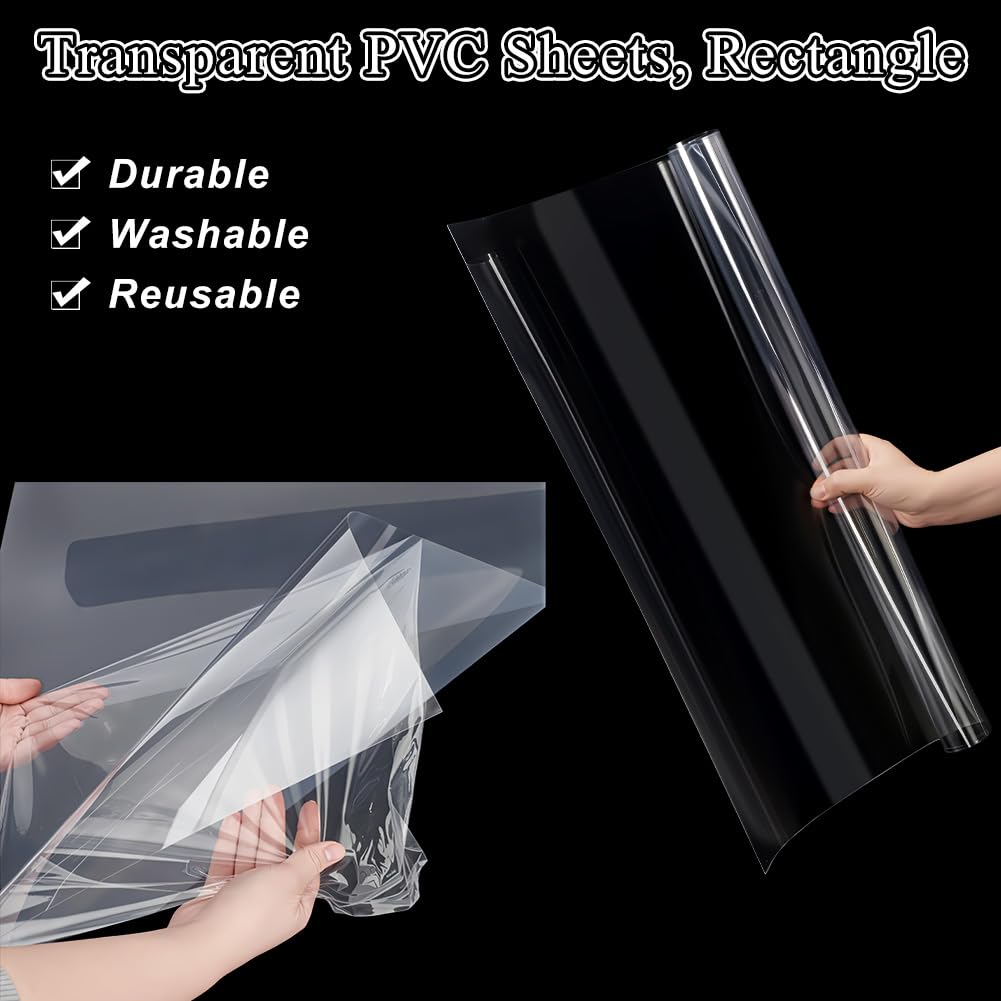 6 hojas de plástico para cortar, 61 x 91,5 cm, hojas de plástico transparente en blanco de 0,2 mm de grosor, papel de plantilla para cortar, plantilla para acolchar