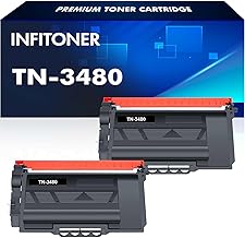 TN3480 HL-L5100DN Cartouche de Toner Remplacement pour Brother TN3480 TN-3480 Toner pour HL-L5100DN MFC-L5750DW MFC-L5700DW HL-L5200DW HL-L6400DW DCP-L5500DN MFC-L6800DW Imprimante Noir, 2-Pack