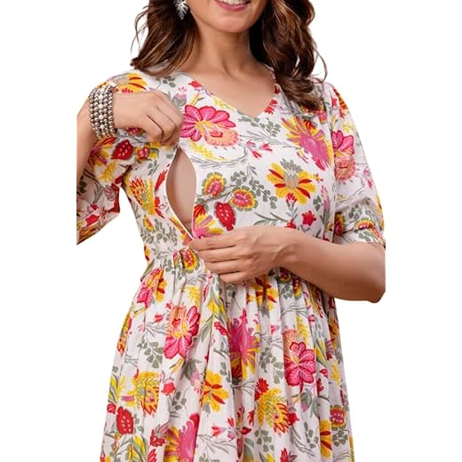 TADA Womens Floral Maternity Kurti