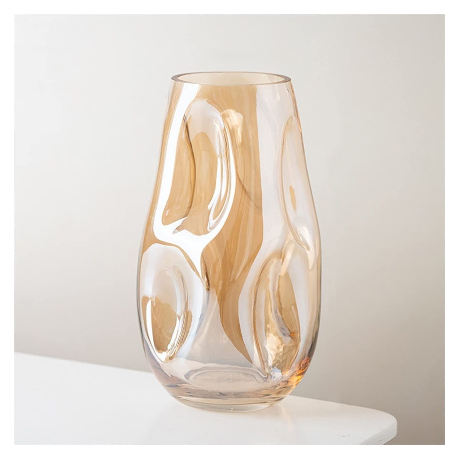 Vase en vitrail haut de gamme en porcelaine moderne pour décoration de luxe