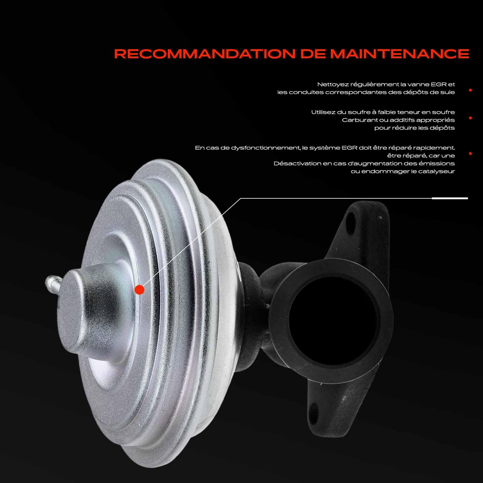 Frankberg Vanne EGR (Recirculation des gaz d'échappement) 9638374480 | Compatible avec: Ulysse 179, C8 EA EB, Phèdre 179, 807 EB