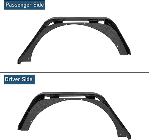 Miniatura 7 de u-Box Wrangler JL - Guardabarros traseros de acero plano compatibles con Jeep Wrangler JL y JLU Unlimited 2018, 2019, 2020, 2021, 2022, 2023