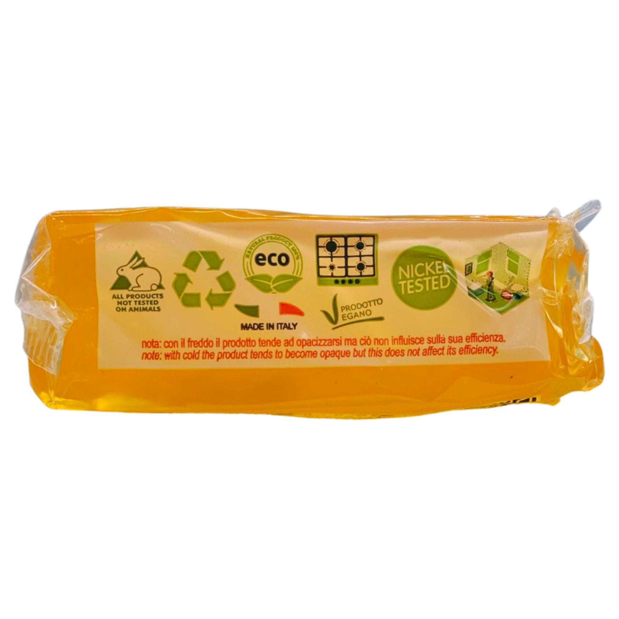 Sapone Ecologico Per Bucato a Mano e Lavatrice, Naturale all'Olio Di Cocco, Delicato Sulla Pelle. Ottima Azione Detergente, Biodegradabile 400g (20 Unità)