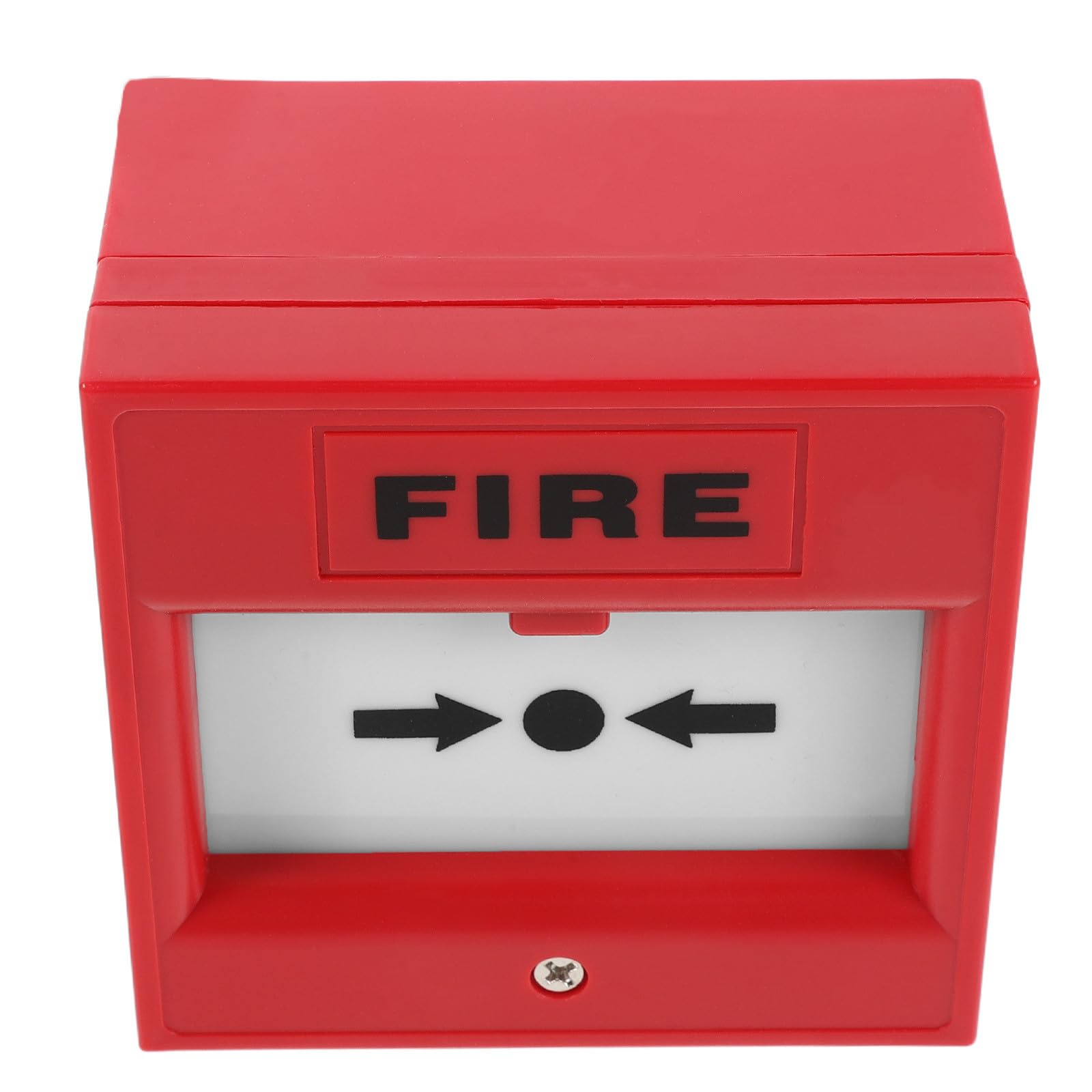 BESTOMZ Emergency Fire Alarm Button Manual Call Point Red Plastic Break Glass Emergency Exit Door Release Switch for Home and Corridors with Damage and Wear Resistance