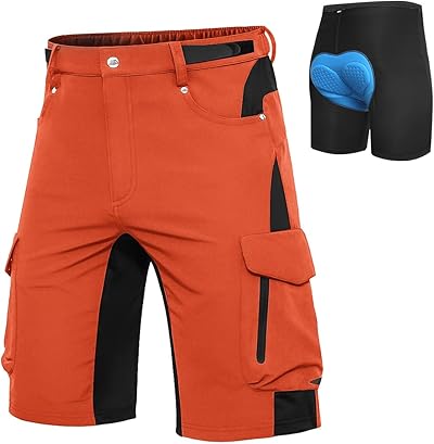 Cycorld MTB Hose Herren Fahrradhose, Schnelltrocknende MTB Shorts Herren Mountainbike Hose Baggy Bike Shorts, Atmungsaktiv Radhose mit Haken- und Flauschband