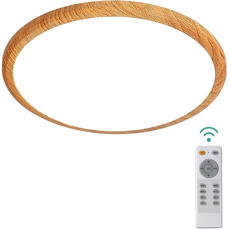 Amazon Ledシーリングライト 木目調 4畳 6畳 照明器具 天井 調光 調色 18w 2200lm リモコン付き 明るさメモリー機能 30分 60分 タイマー機能 常夜灯 リビング 和室 部屋 台所 洗面所 寝室照明 ナチュラルカラー Aurogeek シーリングライト 通販