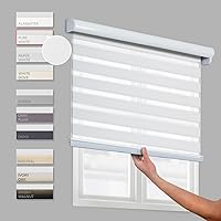 Vista 5 de CHICOLOGY Persianas de cebra personalizadas, persianas de cebra para ventanas, persianas de cebra para ventanas, persianas de cebra sin cables