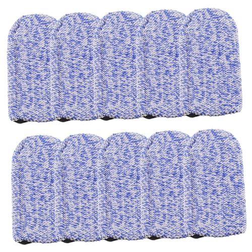 Beavorty 10pcs Anti-Cut Finger Gloves Thumb Fingertip Protectors for Kitchen Garden Crafts Reusable Cotton Finger Sleeves