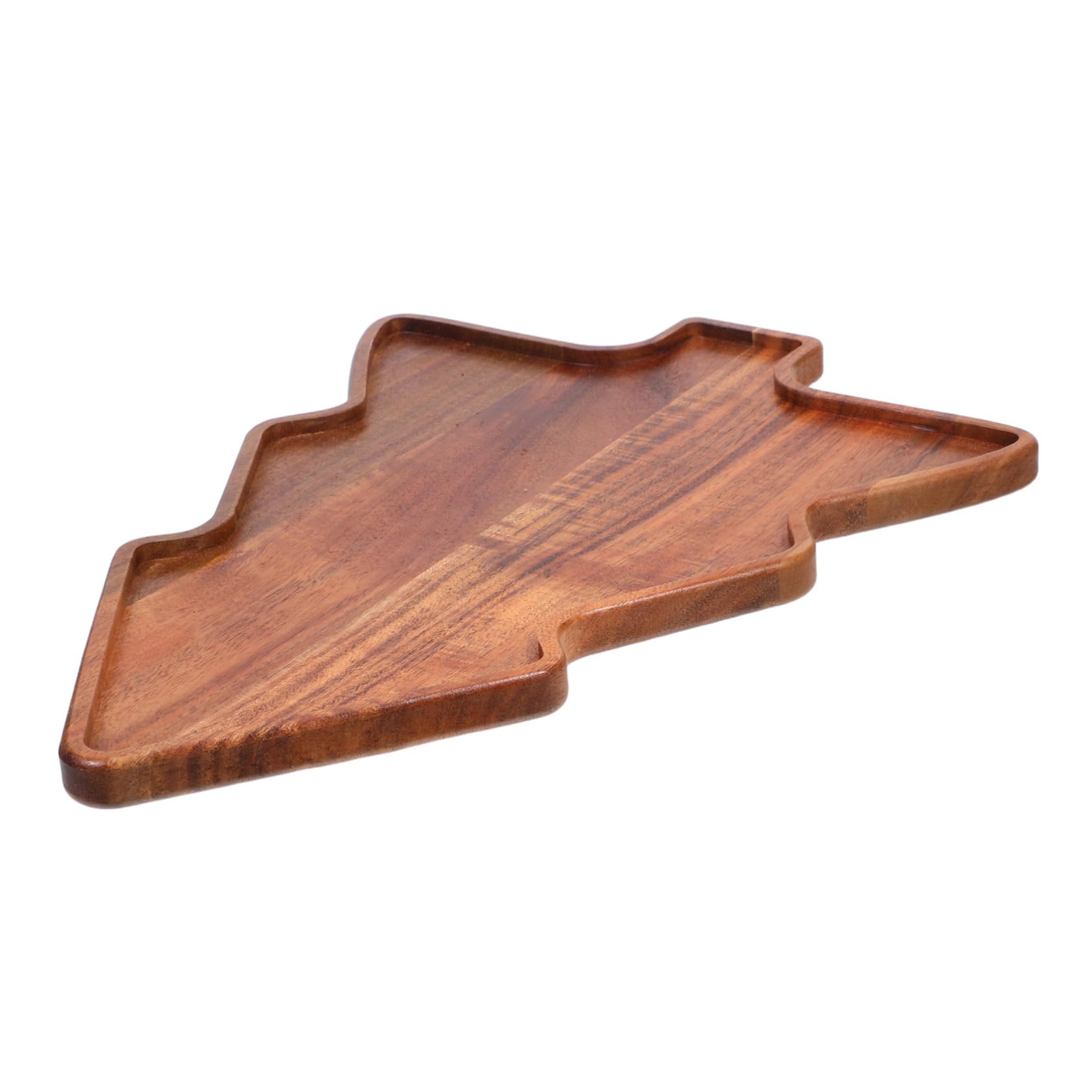 Cabilock Bandeja de Madera para Árbol de Navidad Bandeja para Servir el Árbol para Dulces para Fiestas y Celebraciones Navideñas