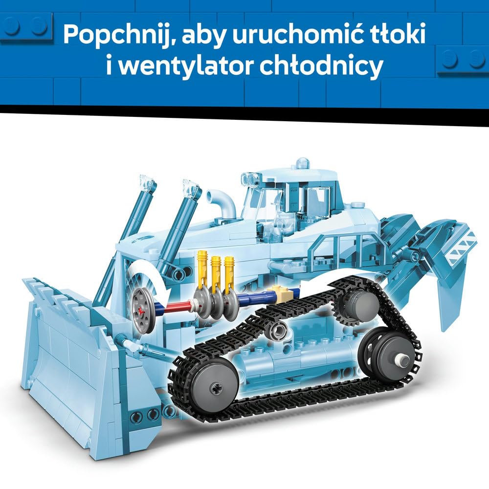LEGO City Żółty buldożer 60466 | Maszyna budowlana dla dzieci, zestaw klocków konstrukcyjnych, prezent dla chłopca i dziewczynki, dla 8-latka, 682 elementy
